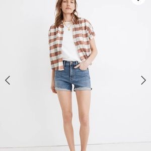Madewell high rise  Jean shorts